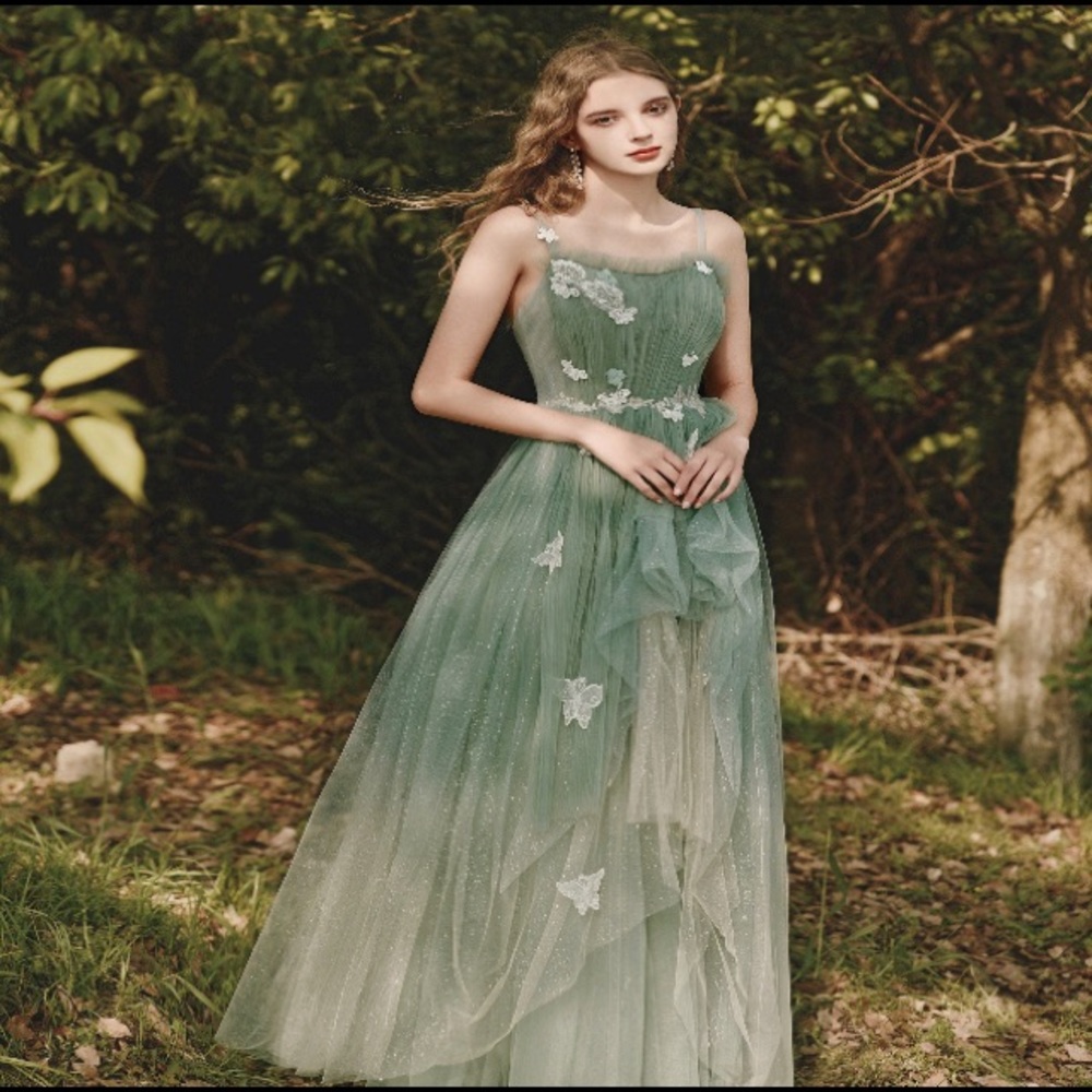 Green fairy dress